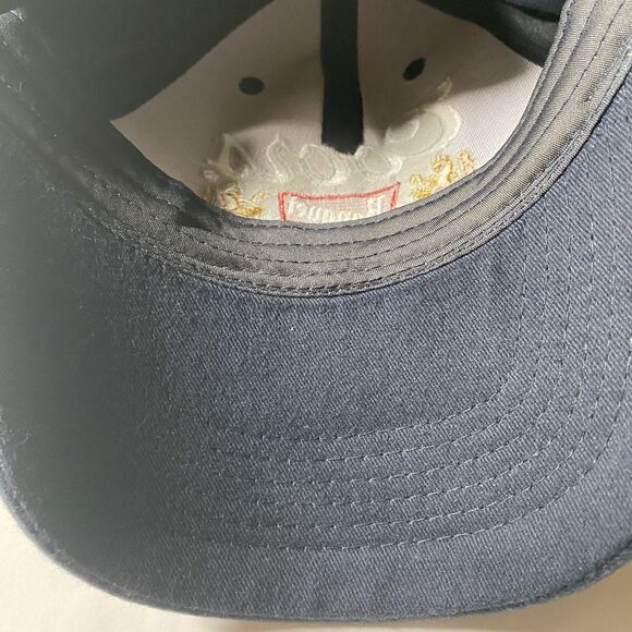 Coors Banquet Hat Beer Adjustable Baseball Cap Navy Blue Embroidered Logo - Picture 7 of 8